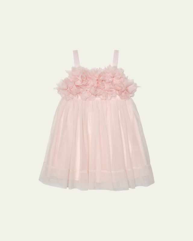 Girl's Bebe Peony Tulle Dress, Size 3T-11